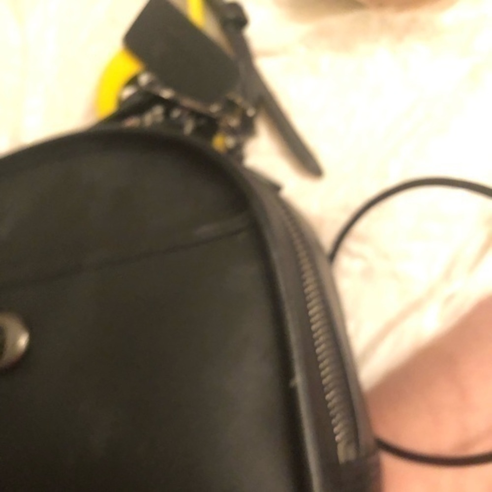 Coach black leather vintage remake reissue lunch box pail bag - Picture 10 of 16